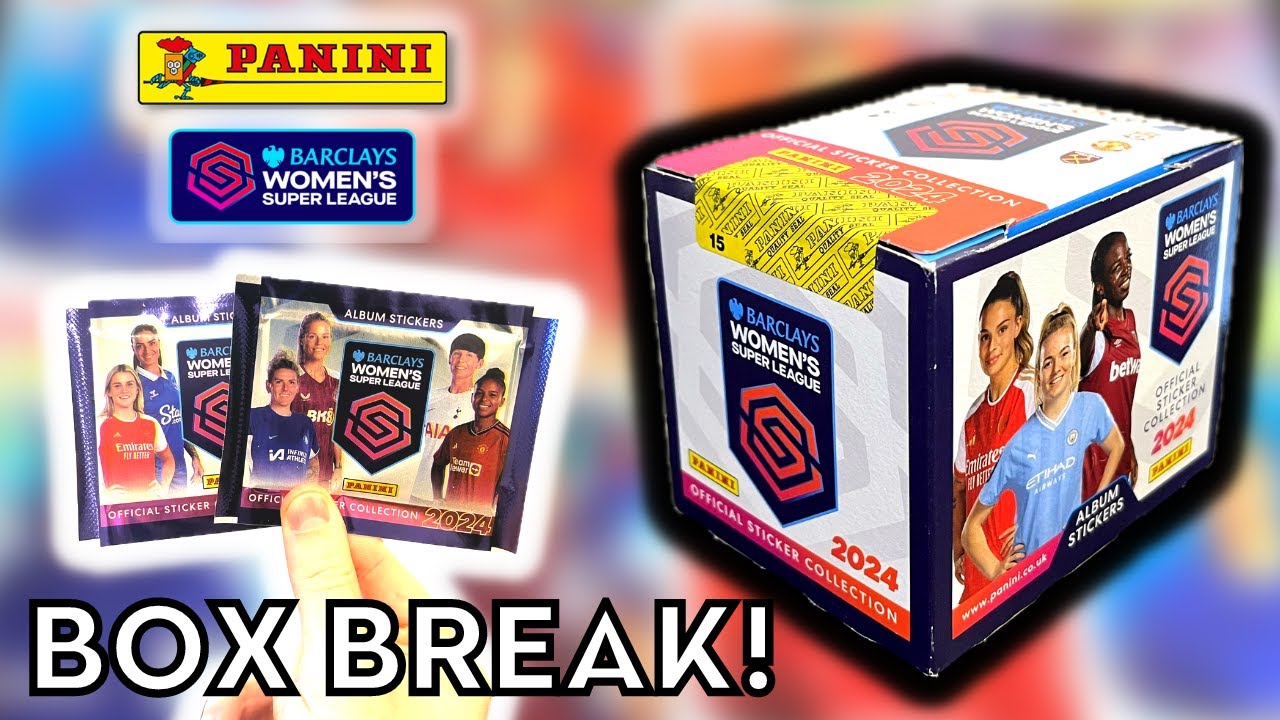 BOX BREAK! | PANINI WOMEN'S SUPER LEAGUE STICKER COLLECTION 2024 | FULL 50 PACKET BOX OPENING!