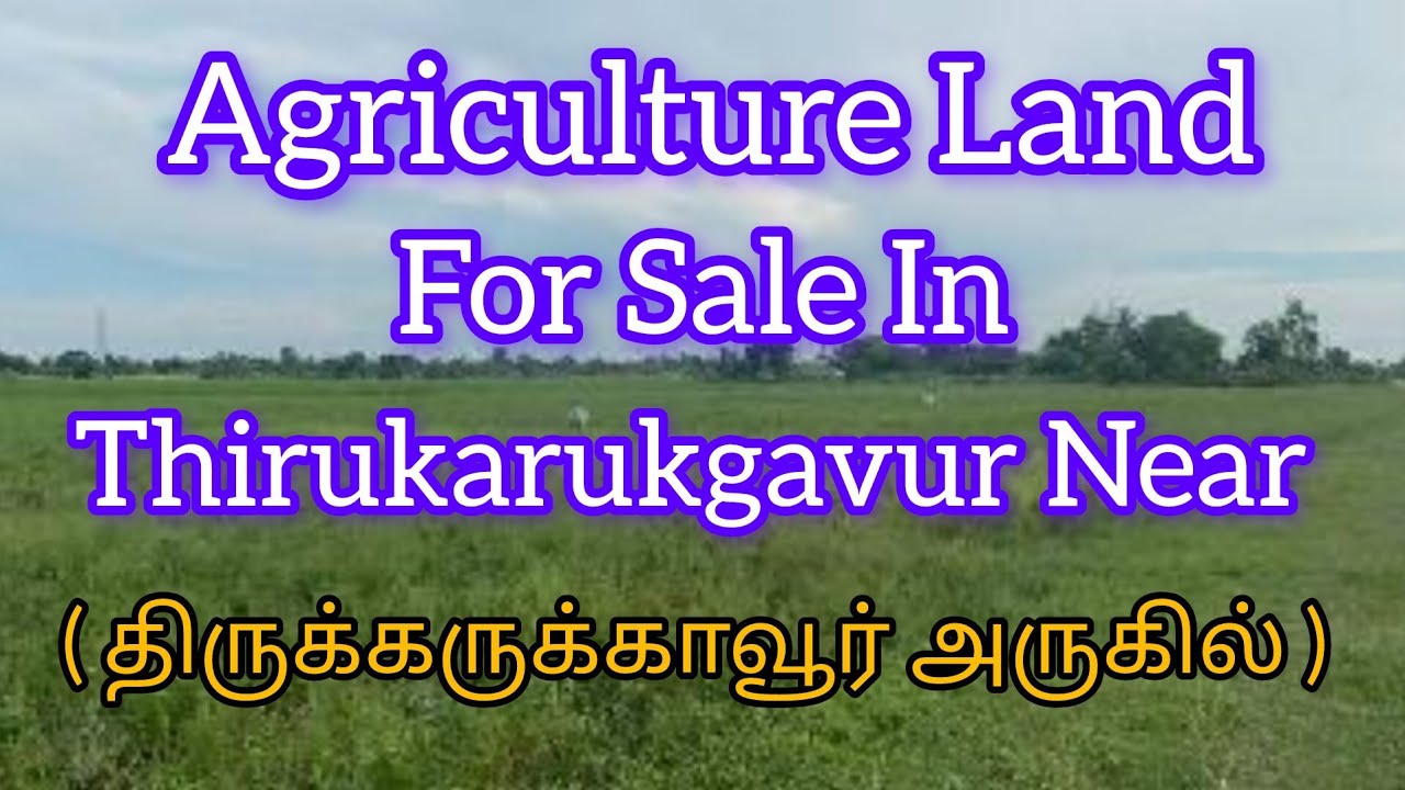 Agriculture Land For Sale In Thirukarukgavur Near // #agriculturallandforsale