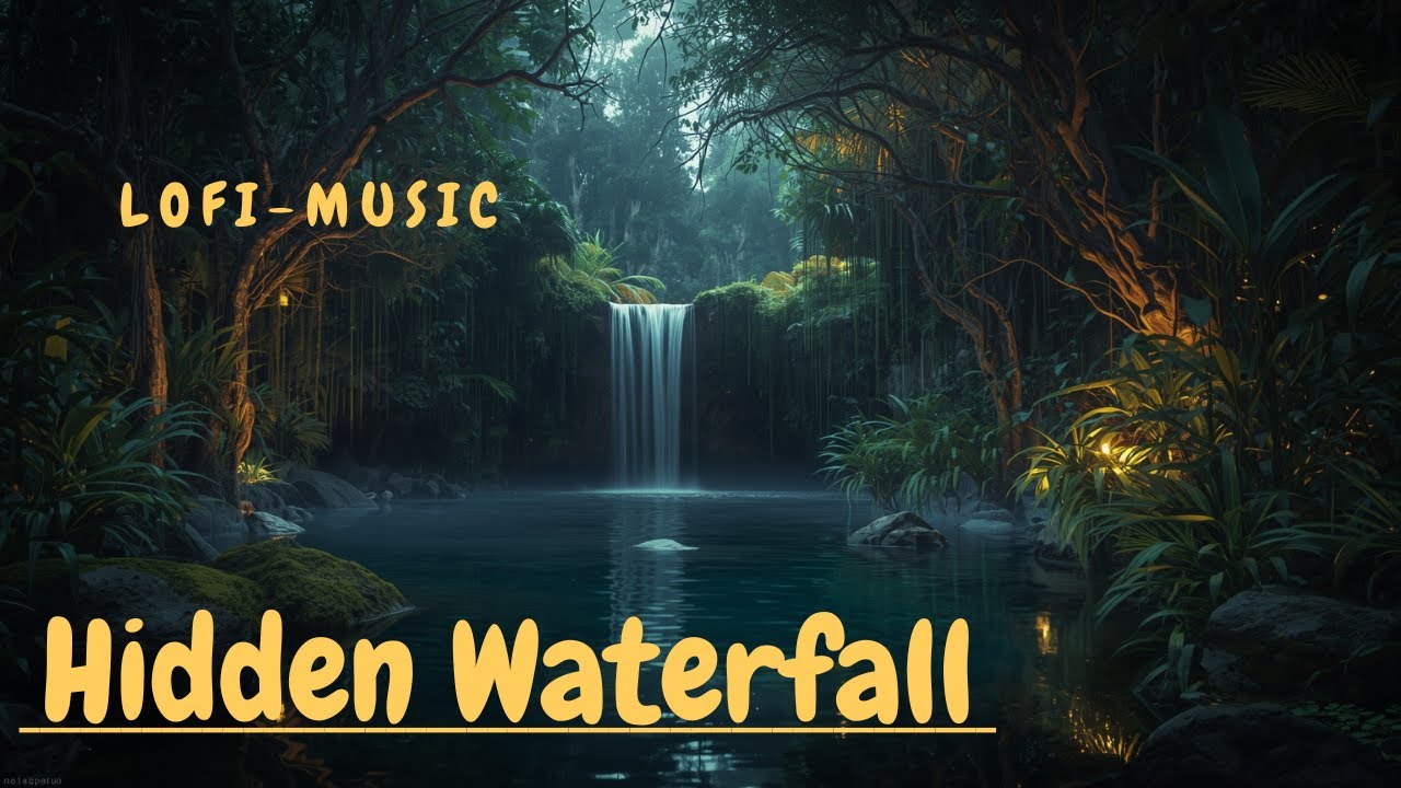 Hidden Waterfall Sanctuary - Magical LoFi for deep focus & unwinding 🌊✨