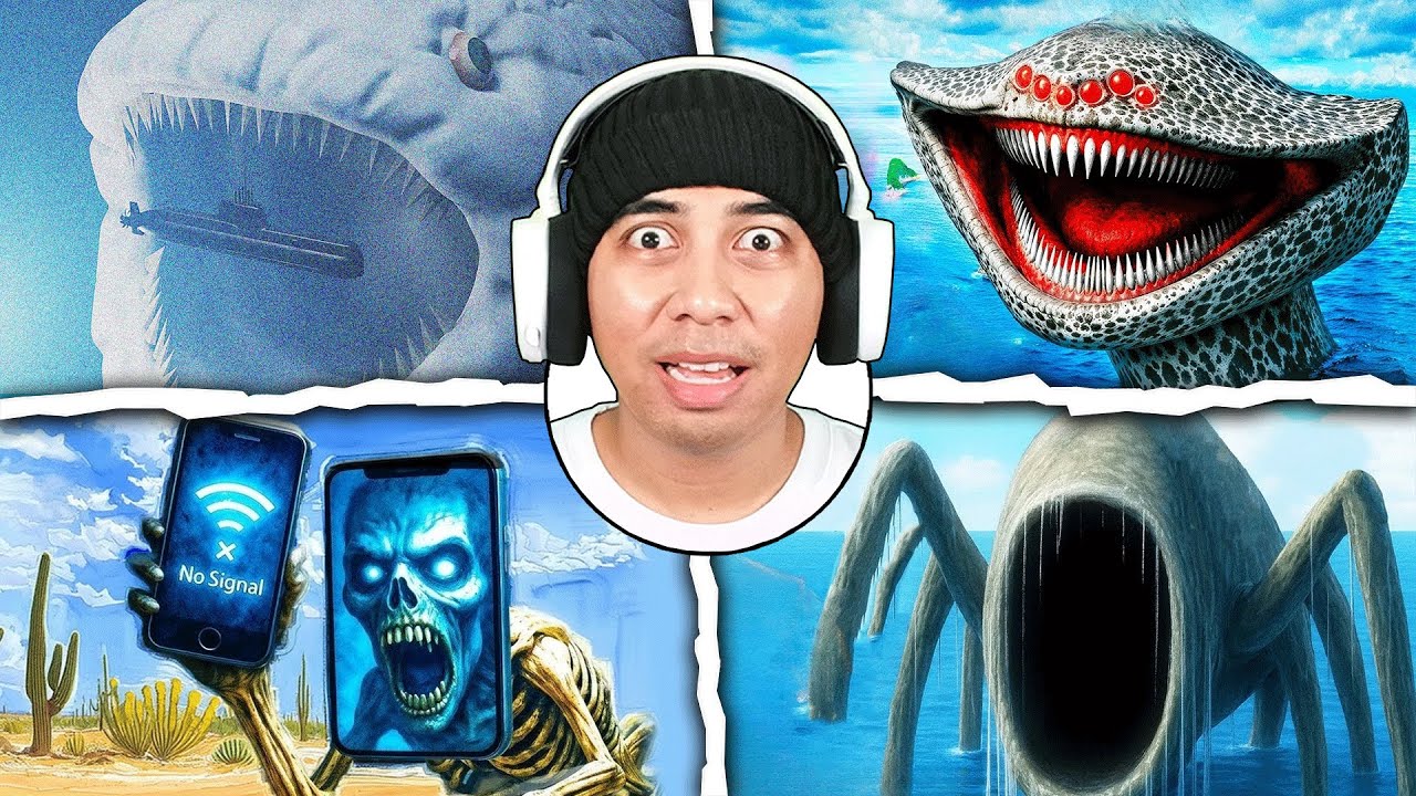 Aku menciptakan 4 Monster baru, the bloop putih, sea eater kaki 1000, el grand maja macan tutul