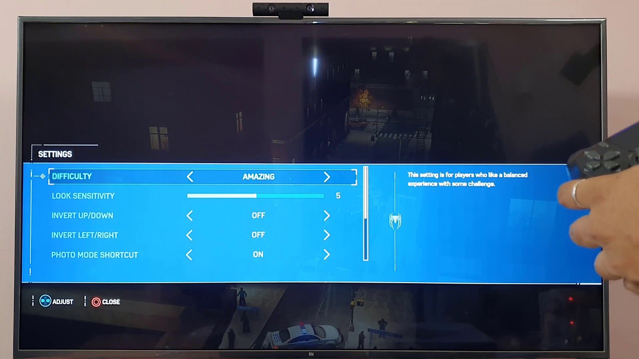 PS4 Marvel Spiderman Tips : How to Change Game Difficulty Mode while playing?