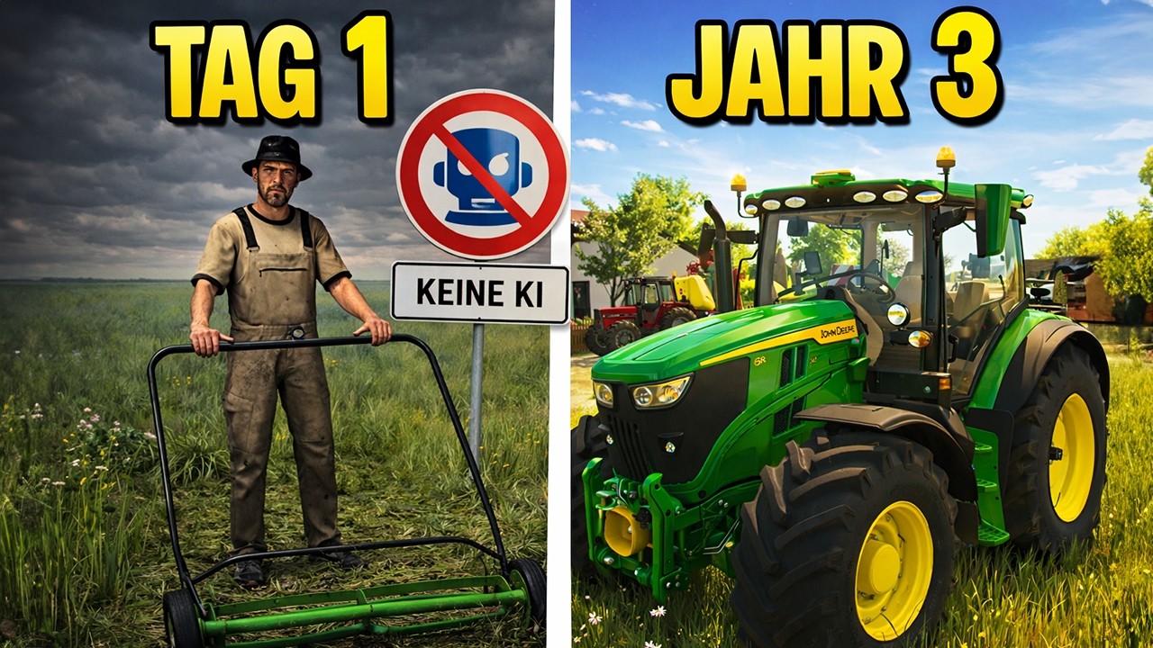 Ich hatte 3 Jahre, um auf der flachen Karte einen Hof aufzubauen - Landwirtschafts Simulator 25