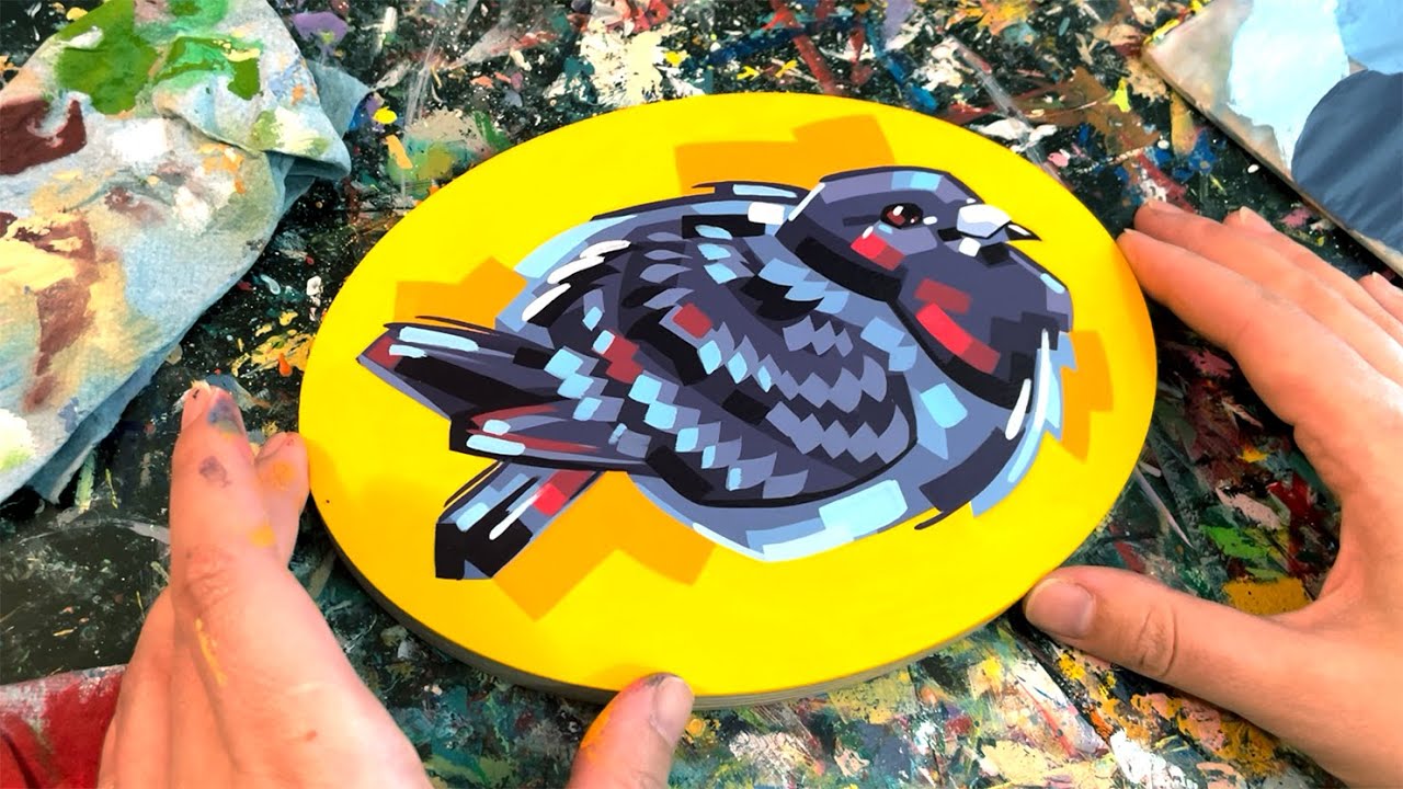 Painting an Oval Panel with Acrylic