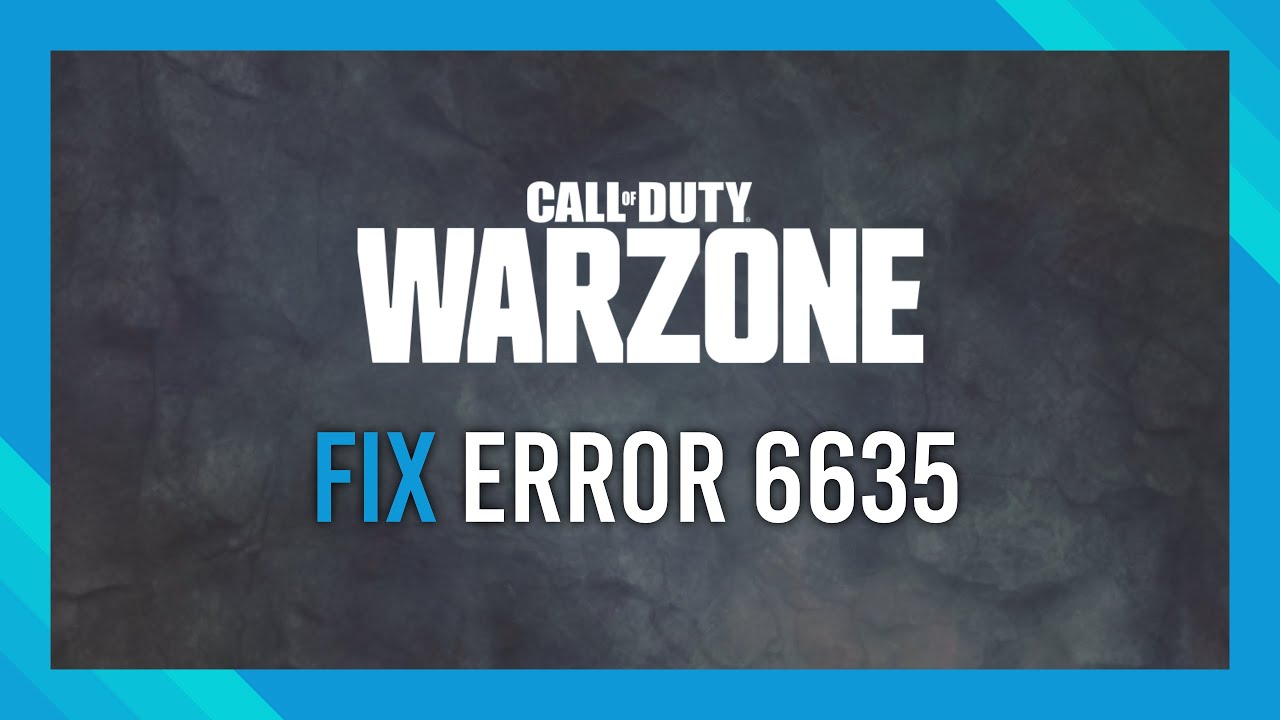 Fix Warzone Dev Error 6635 | Call of Duty Warzone