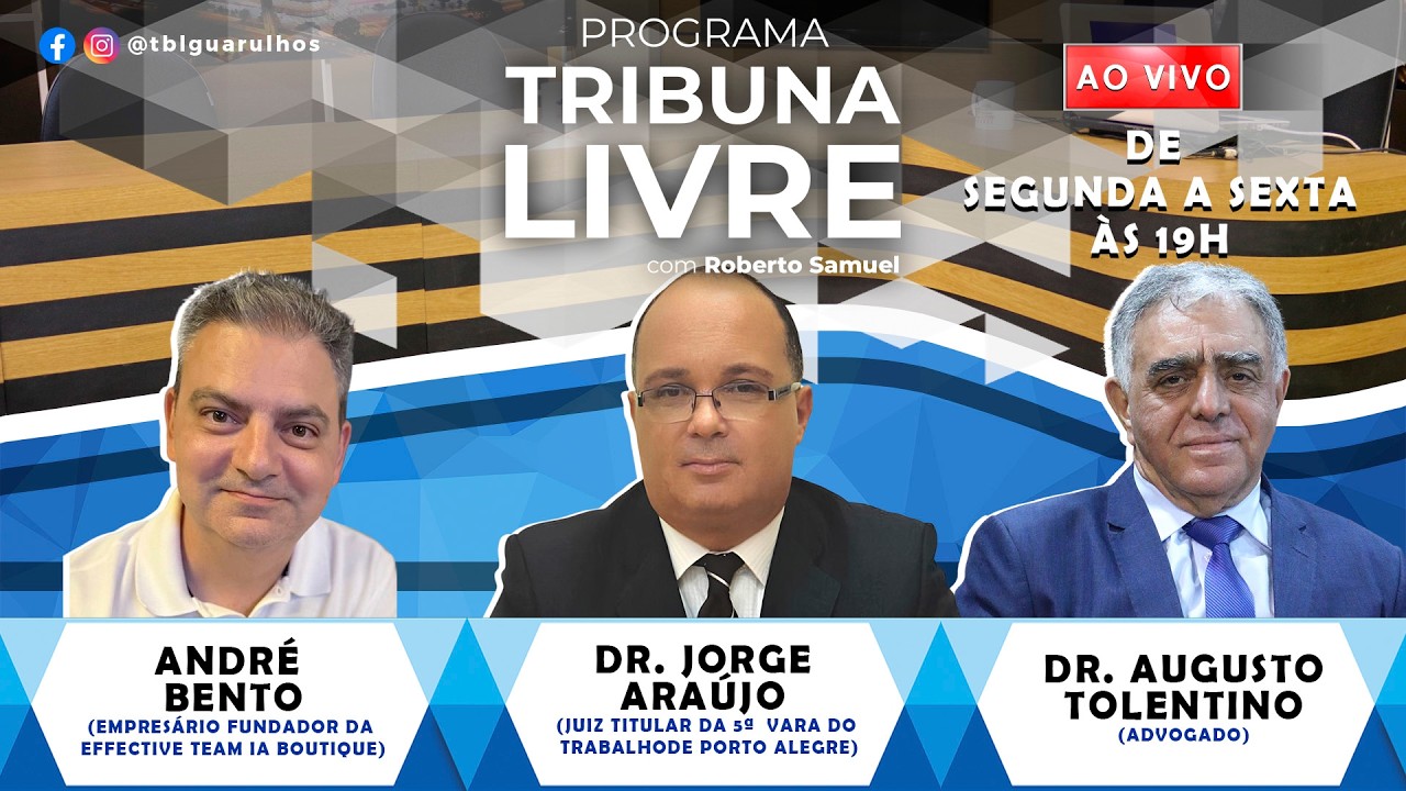 PROGRAMA TRIBUNA LIVRE  -  ANDRÉ SABINO / DR. JORGE ARAÚJO / DR. AUGUSTO TOLENTINO