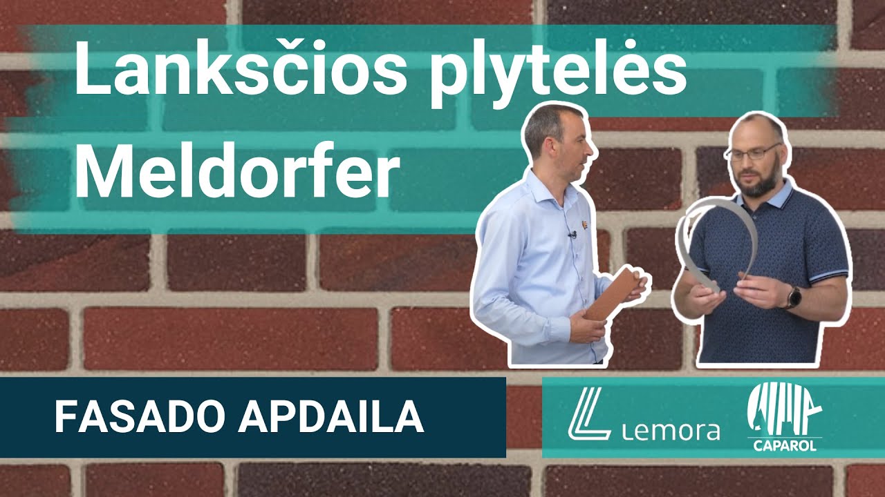 Lanksčios fasadinės plytelės Meldorfer. Garantija 40 metų. Svarbiausia siūlių apdorojimas!