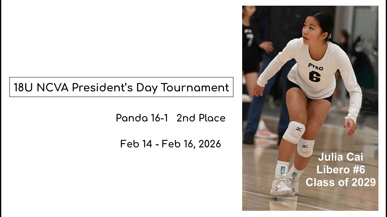18U NCVA President's Day | Julia Cai #6 Libero 2029
