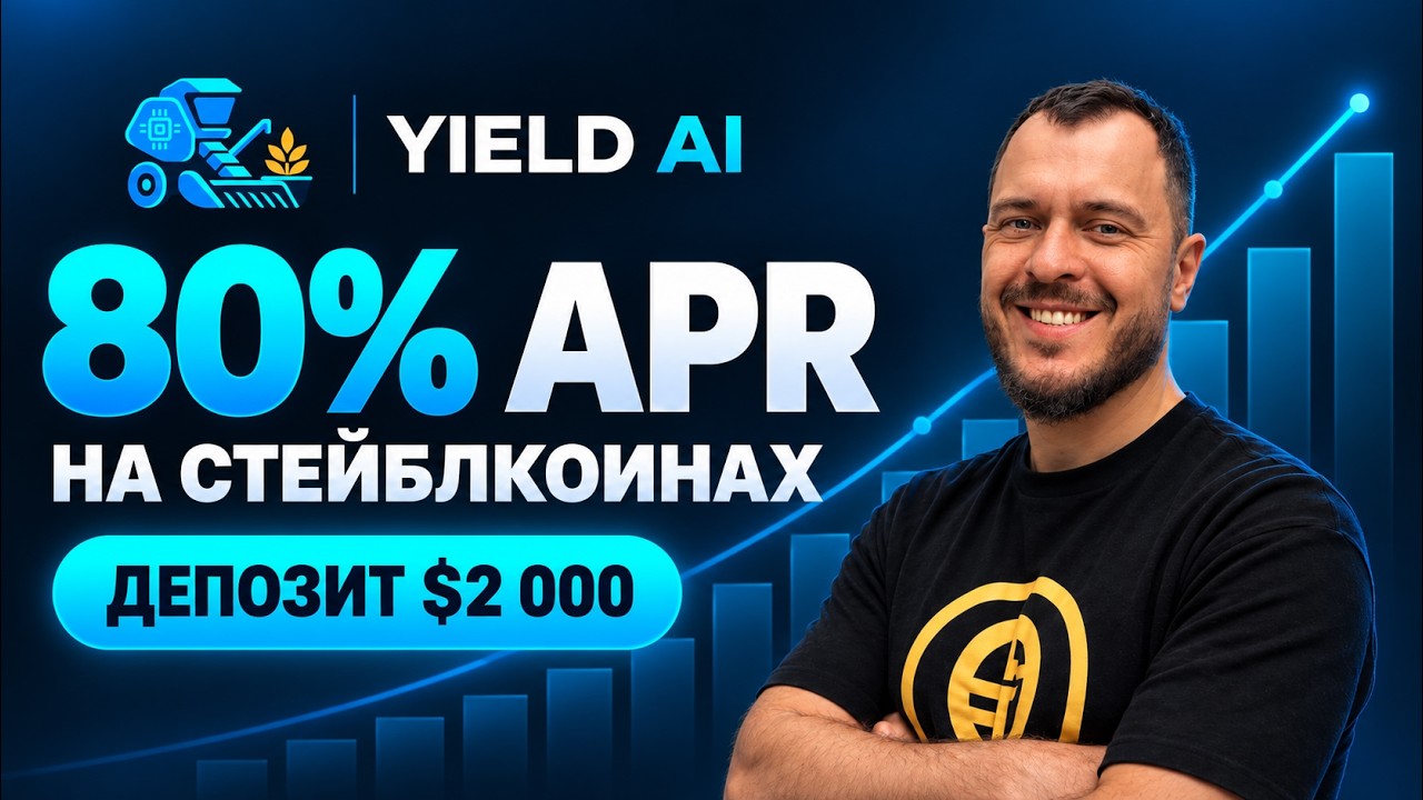 80% APR на стейблкоинах: депозит $2 000 в Yield AI