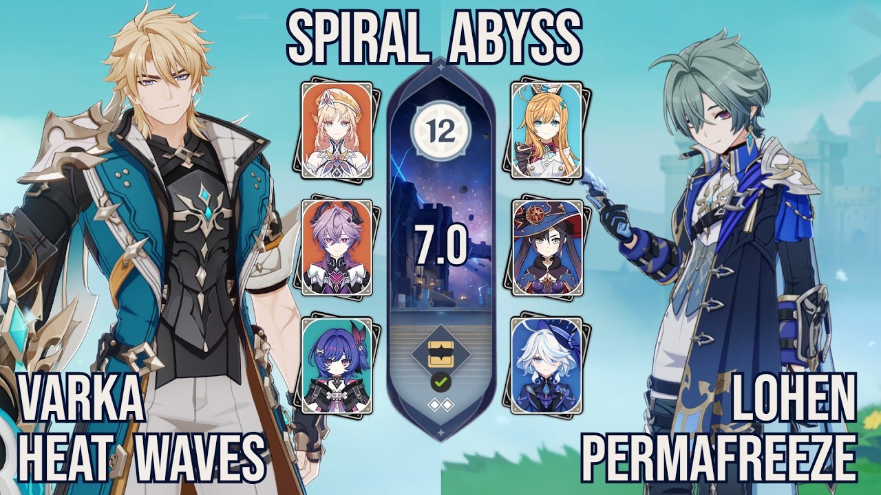 Varka Heat Waves & Lohen Permafreeze | Spiral Abyss 7.0 | Genshin Impact