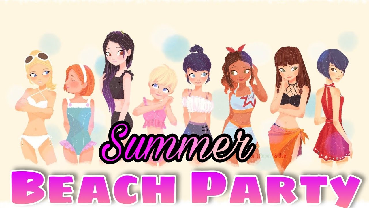 Summer Beach Party || One-Shot || Miraculous texting stories ||Adrienette Fanfictions