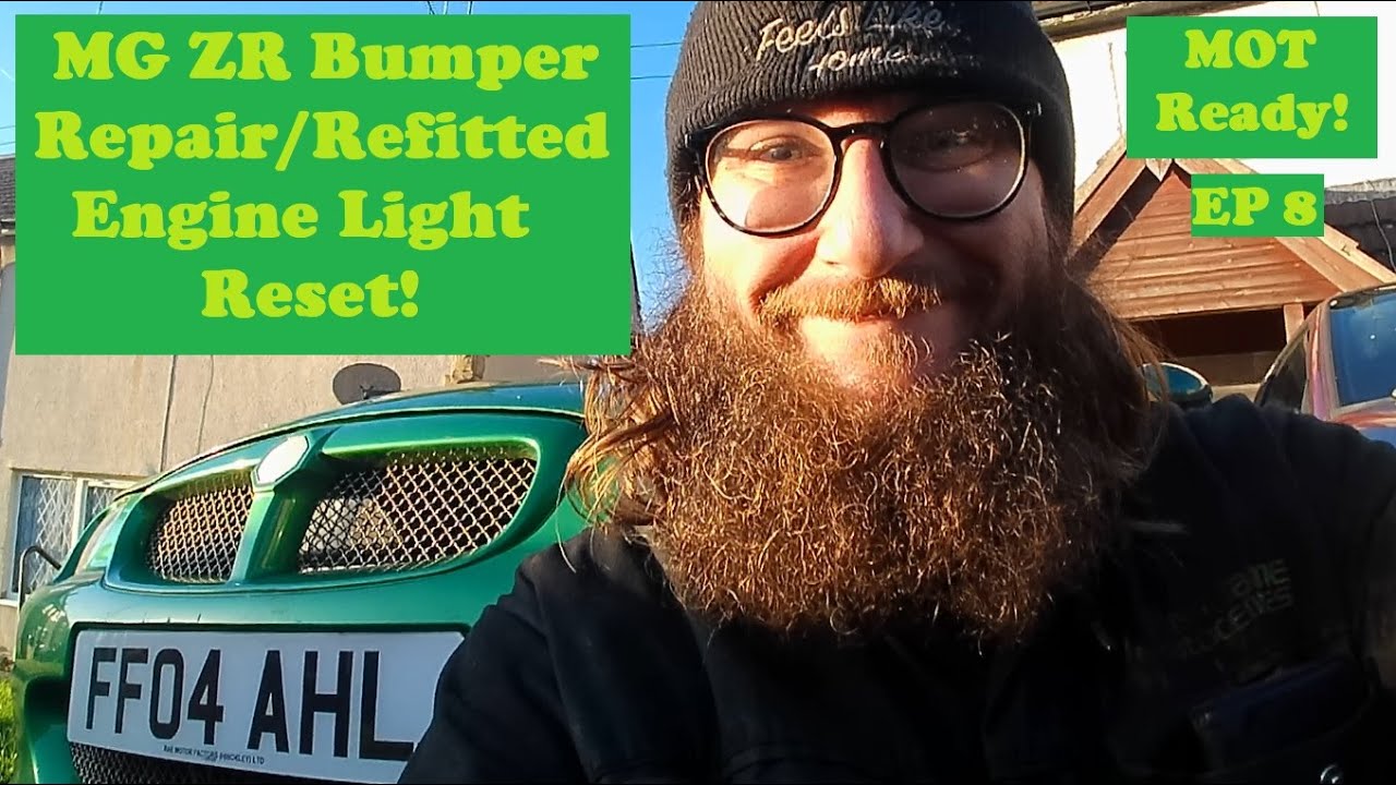 MG ZR 160 - Rustival Prep  Ep8 - Engine light Fixed - Front Bumper Finally Fixed/Fitted - MOT Ready