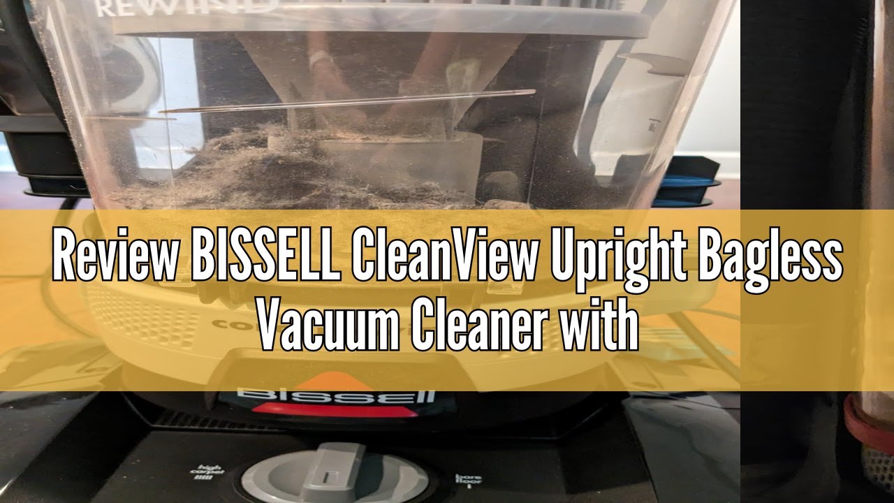 Review BISSELL CleanView Upright Bagless Vacuum Cleaner with Active Wand, 3536,Black/Cobalt Blue