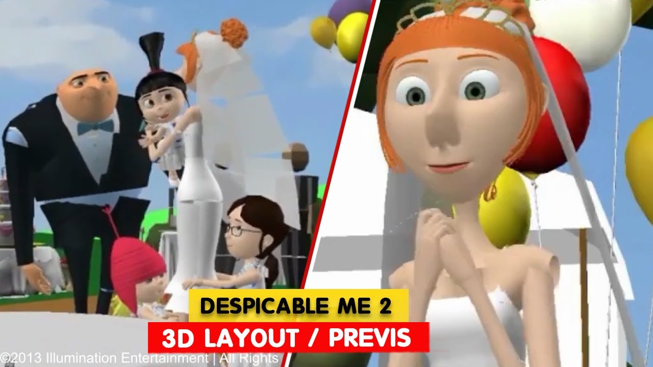 Despicable Me 2 | Rough Layout Previs Reel | Regis SCHULLER | 3D Animation Internships