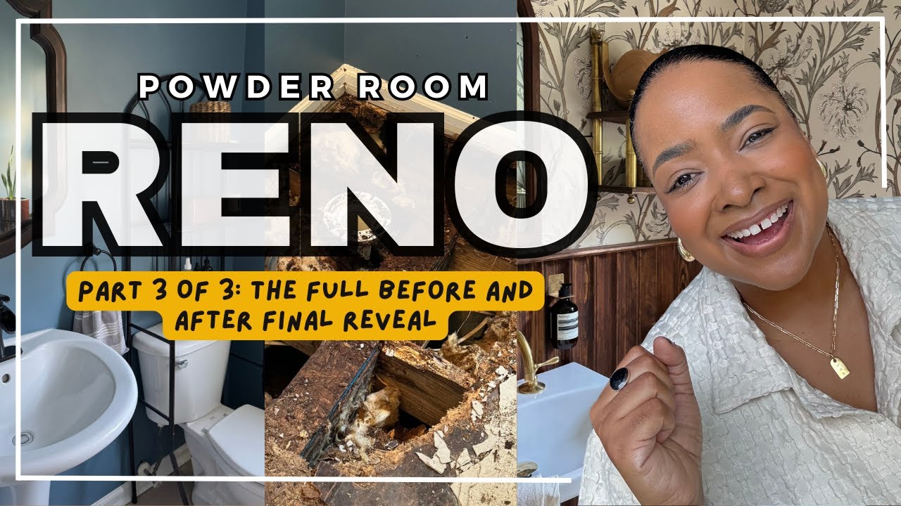 Powder Room Renovation - Part 3 - The Final Reveal