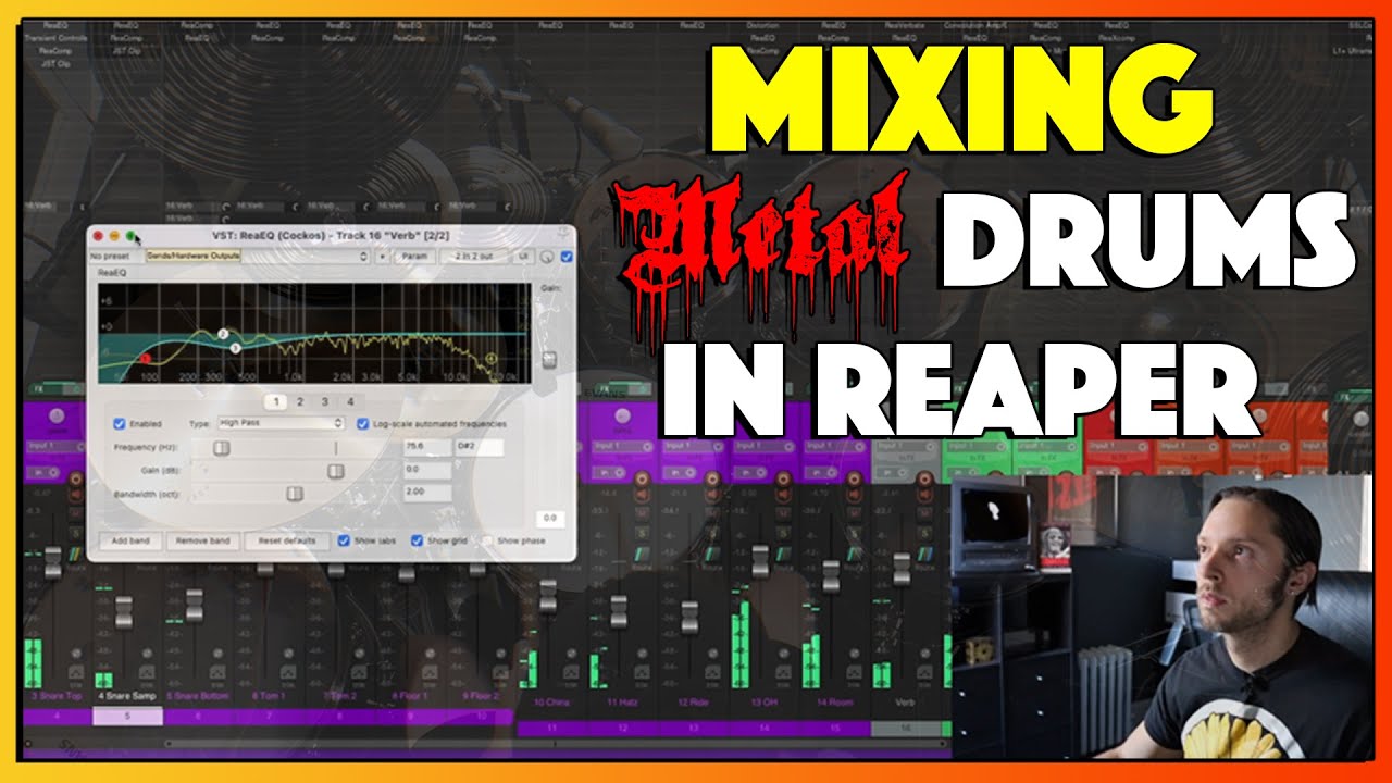 Mixing Metal Drums In Reaper - Remote Recording Pt. 6