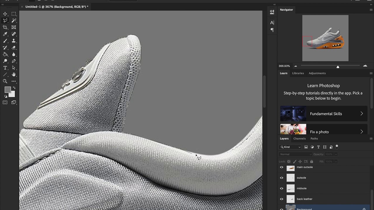 How to create a sneaker template