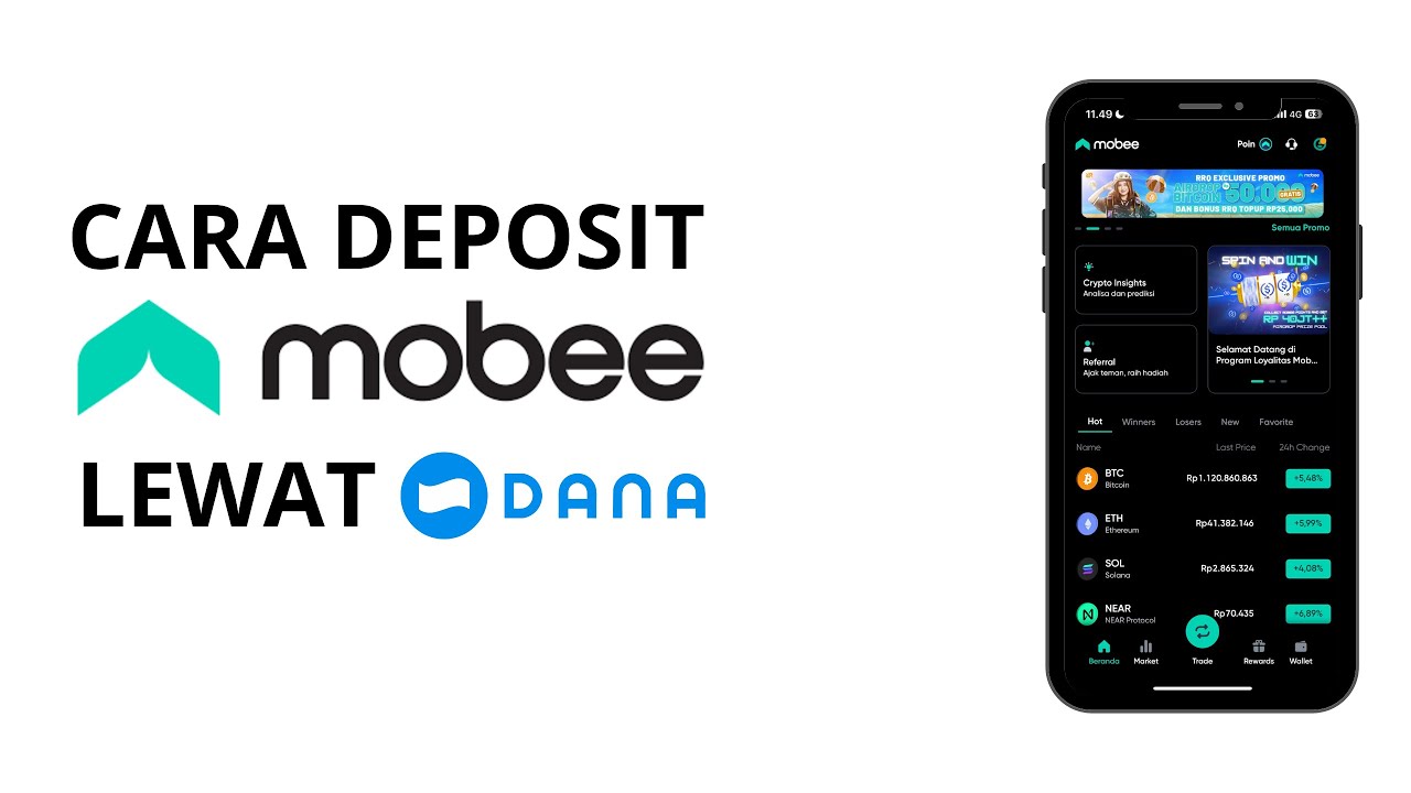 Berhasil ! Cara Deposit Mobee Lewat Dana Terbaru