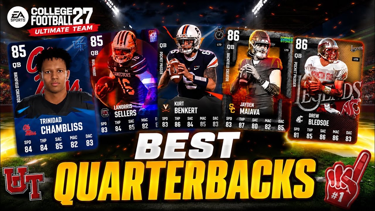 ЛУЧШИЕ КВОРТЕРБЕКИ ДЛЯ ПОКУПКИ В COLLEGE FOOTBALL 27 ULTIMATE TEAM!