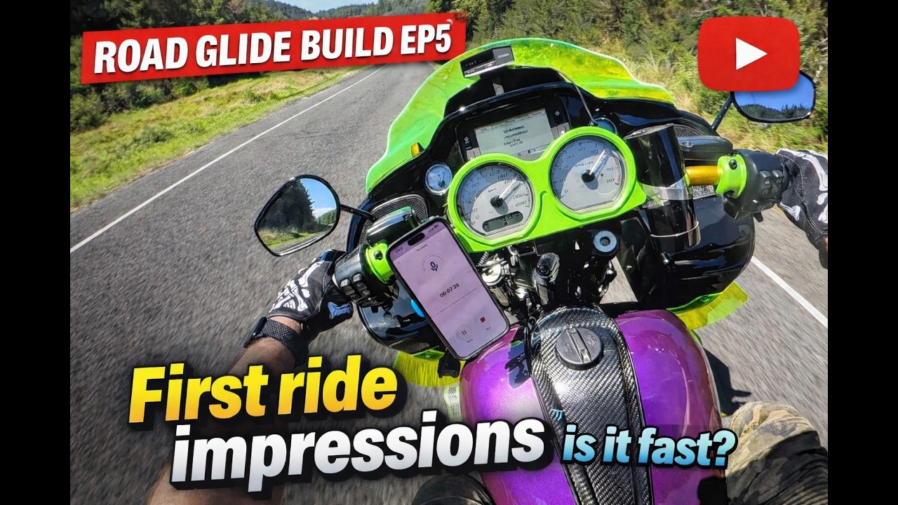 Road Glide Build EP5 (First Impressions Ride) Is It FAST? 034