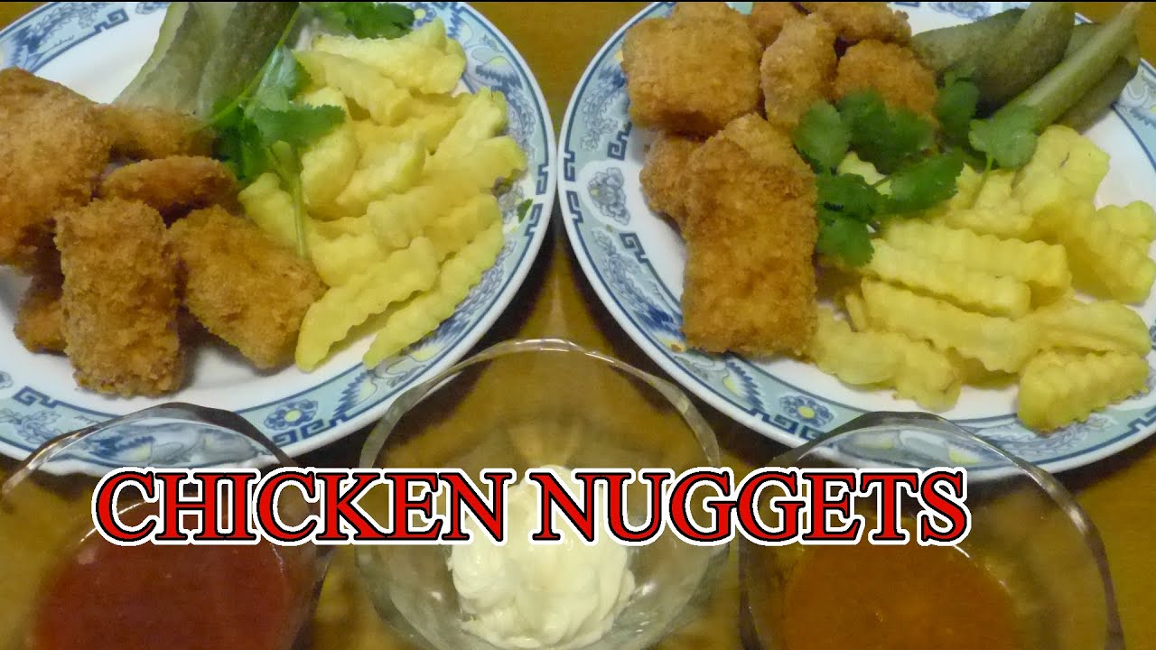 CHẢ G&Agrave; GI&Ograve;N (CHICKEN NUGGETS). C&aacute;ch pha sốt TOMATENSAUCE, CURRYSAUCE/KNUSPRIGE CHICKENNUGGETS MACHEN
