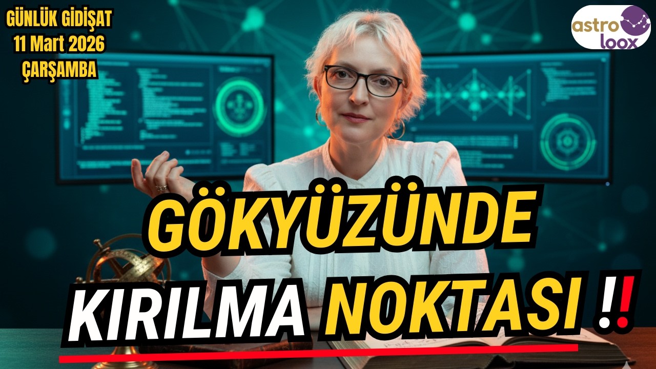 GÖKYÜZÜNDE KIRILMA NOKTASI !! 11 Mart 2026 Çarşamba Günlük Astroloji Yorumu! #astroloji #gündem