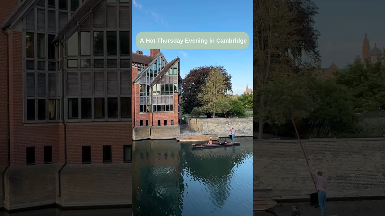 The temperatures were still high late into the evening yesterday in Cambridge 🌡️ #cambridge