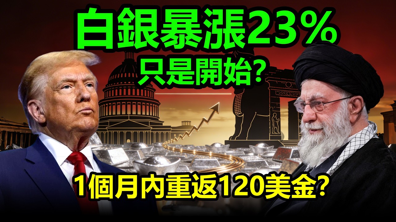 白銀暴漲23%只是開始？1個月內重返120美金？|黃金、金價、白銀、比特幣、美股、美元、川普、聯準會、外匯、原油、降息、美債、日元、加息、現貨、期貨、貿易戰、關稅、銅