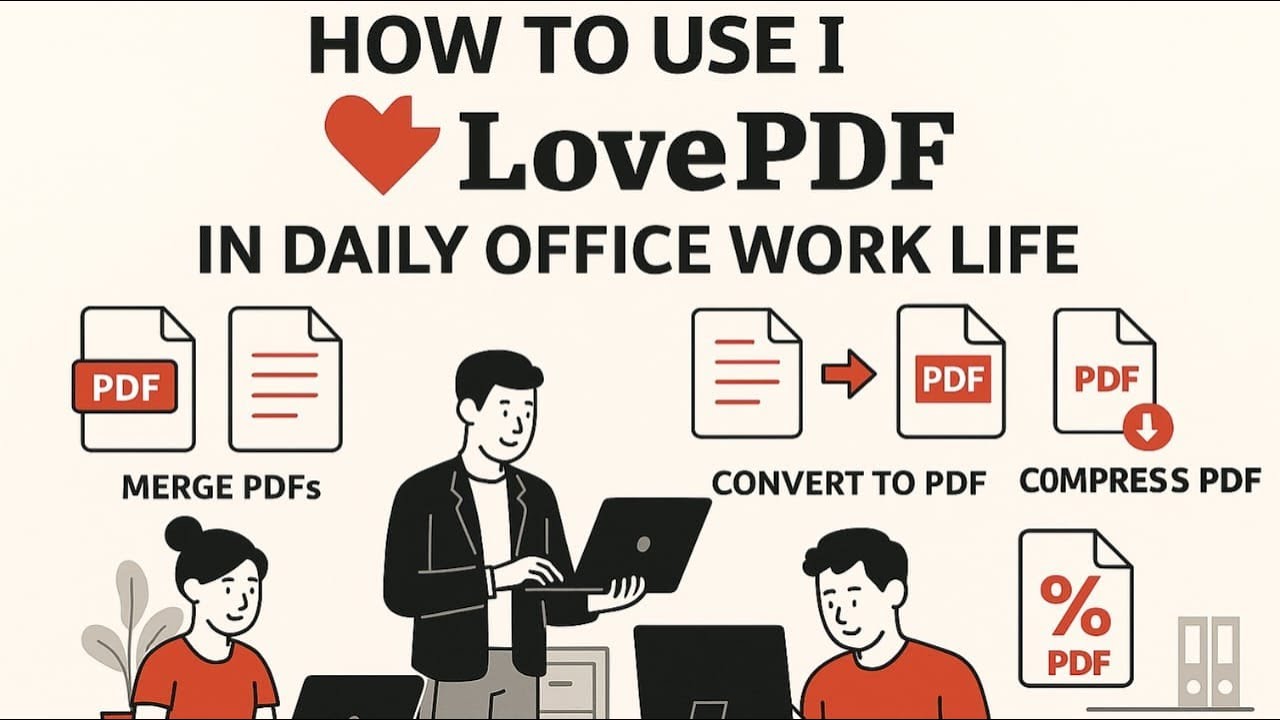 PDF Tools for Office Work &ndash; i Love PDF Step by Step Guide# Office Hacks #iLovePDF#Productivity Tools