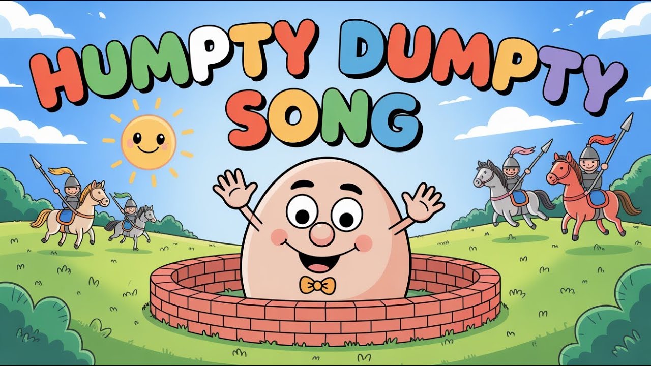Humpty Dumpty Sat On A Wall !Humpty Dumpty Nursery Rhyme | kids songs | baby rhymes ! Bright Jingles
