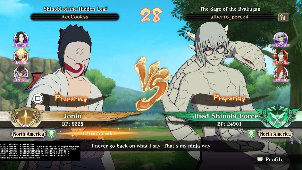 EPIC Ranked Battles!  Naruto Storm Connections Gameplay