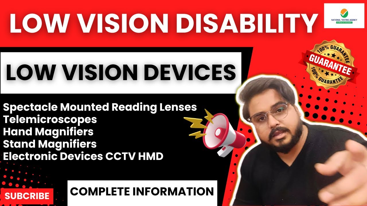 Low Vision Devices for Low Vision Disability PWD Reservation ( Divyang Jan ) #pwd #lowvision #neet