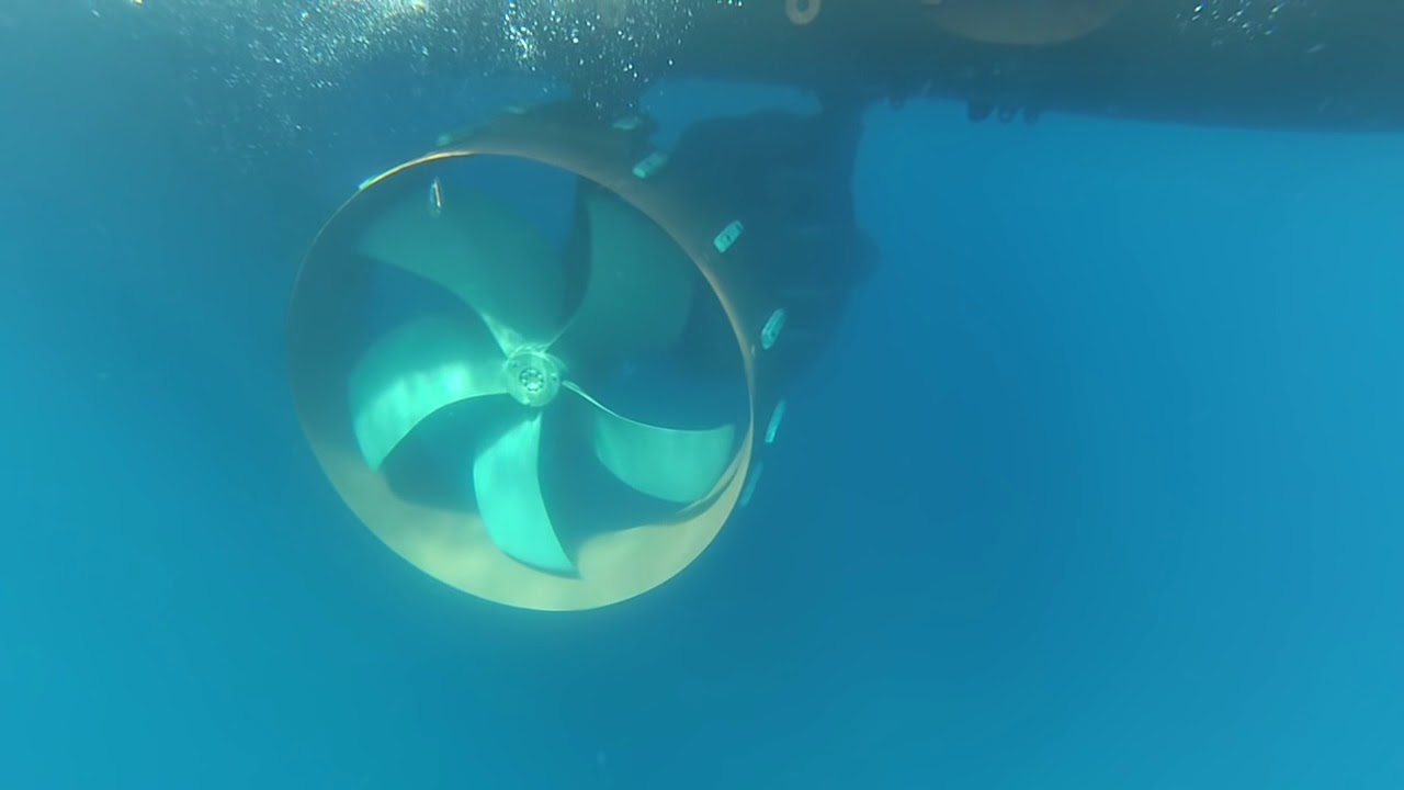 Rotating ship props