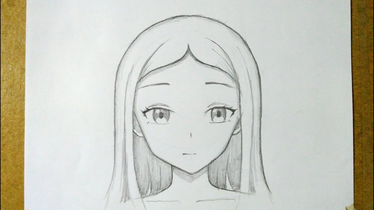 Easy Anime Girl with Circle