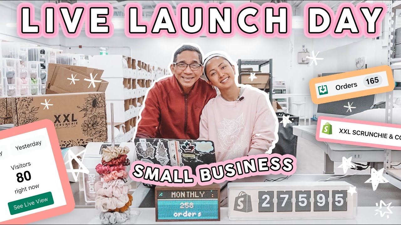 Studio Vlog #97 | LIVE LAUNCH DAY ❤️ FROM THE WAREHOUSE ✨ VALENTINE'S SCRUNCHIES | Small Business