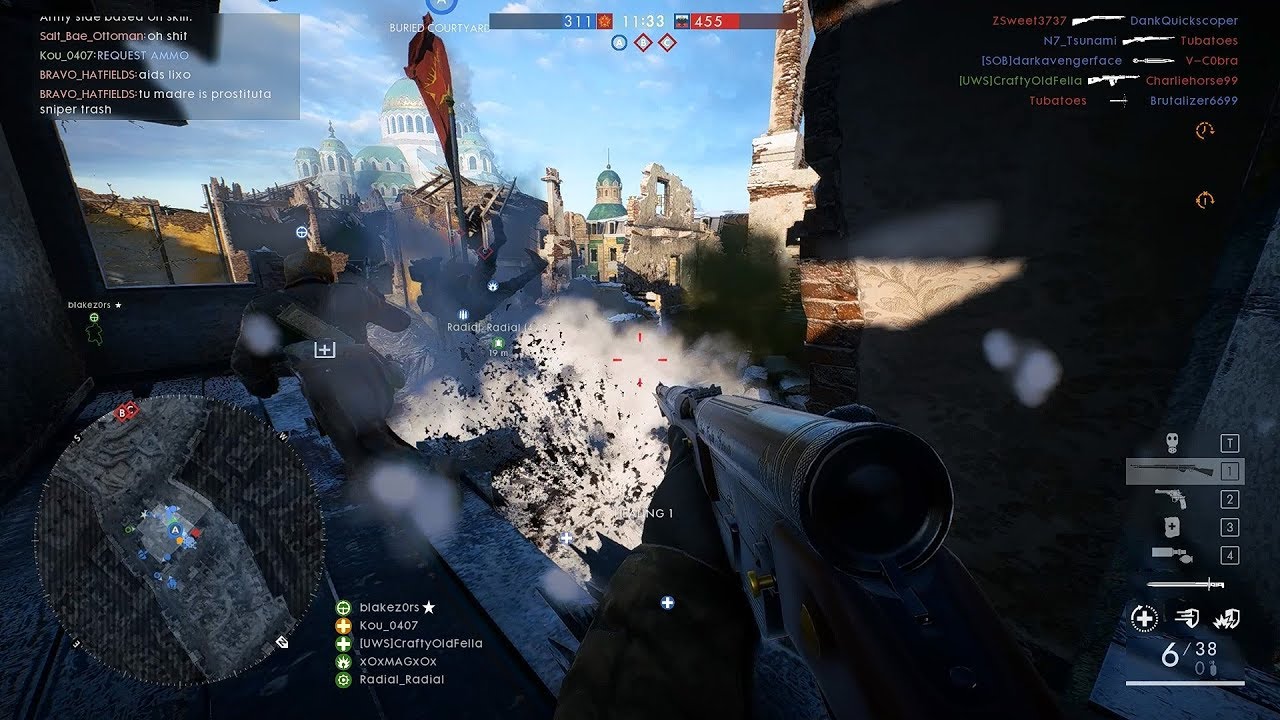 Battlefield 1 RAW Gameplay Medic 15 - Get kills even in inferiority (57K7D)