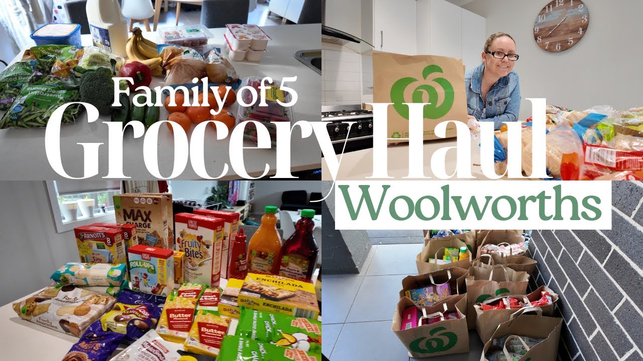 Grocery Haul | Woolworths | Family of 5 | Australia