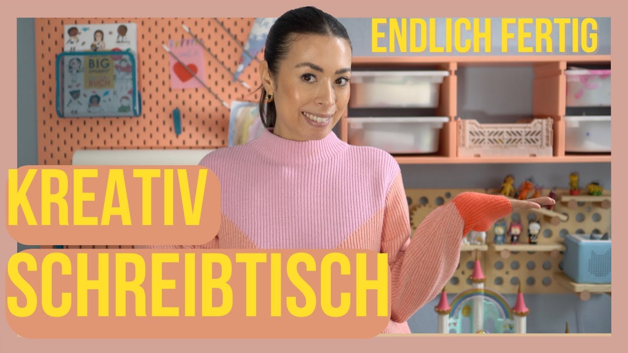 Kinderschreibtisch mit neuer Bastel-Ecke | Kinderzimmer DIY Tipps , Ordnung, Aufbewahrung