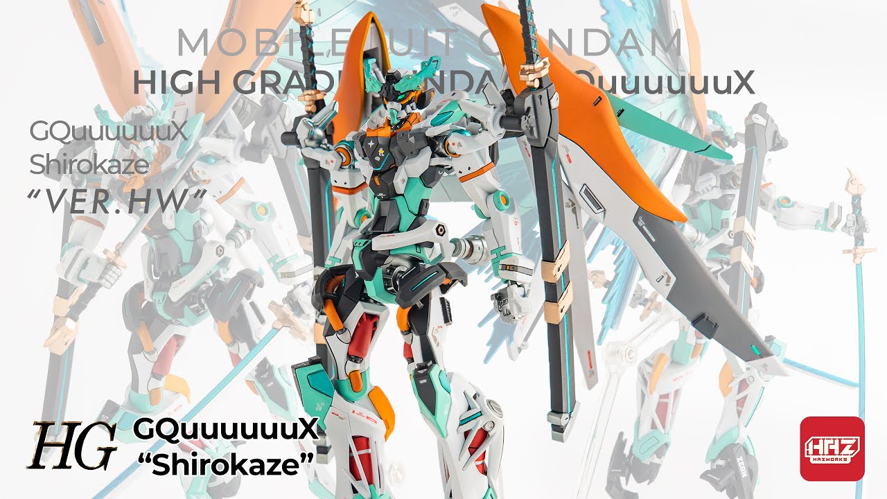 HG Gundam GQuuuuuuX | Gunpla Custom Build | Shirokaze Ver. Hw