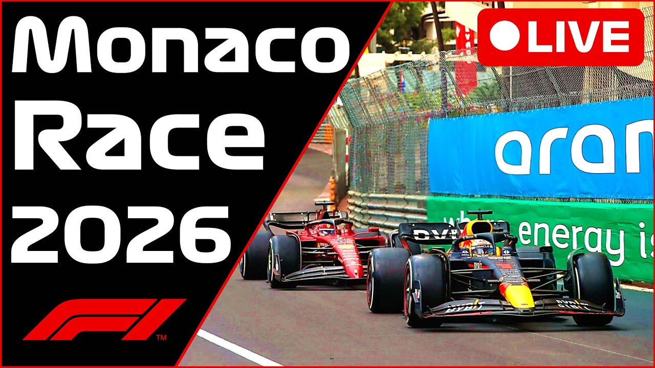 🔴F1 LIVE -  MONACO RACE - Commentary + Live Timing