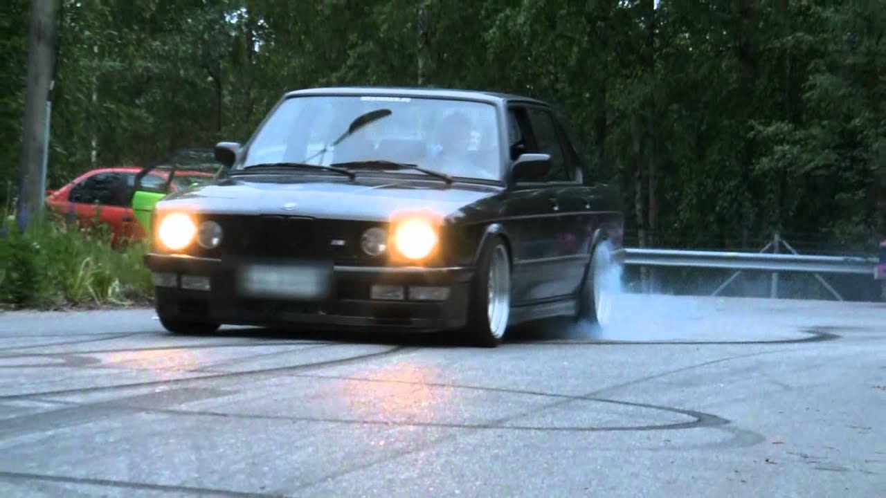 E28 M535 Turbo Burnout