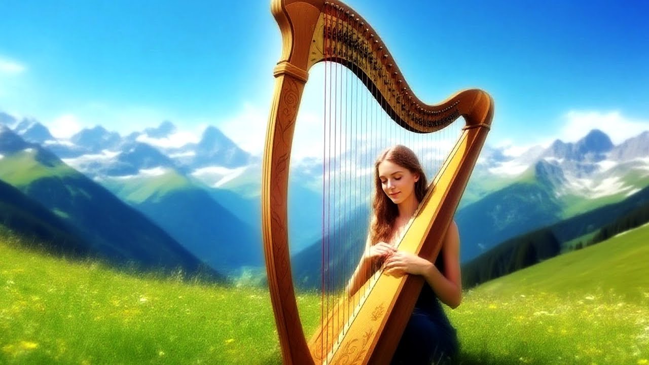 NIGHT ROUTINES WITH CALM RELAXING HARP MUSIC FOR SLEEP