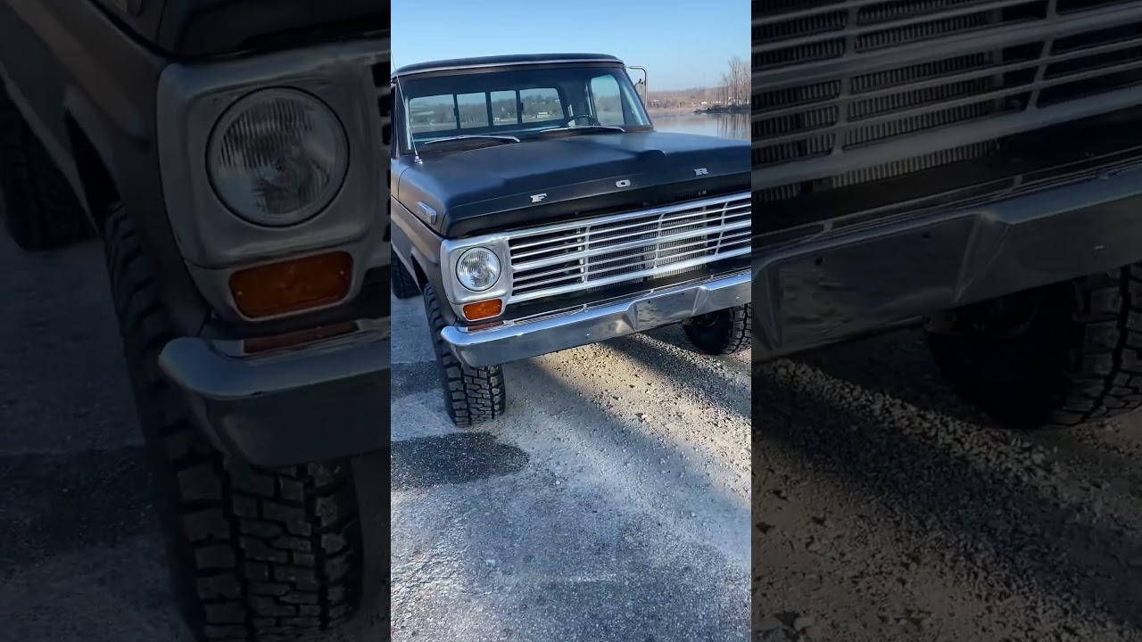 1968 bumpside F100 short bed 4wd walk around. #oldtruck