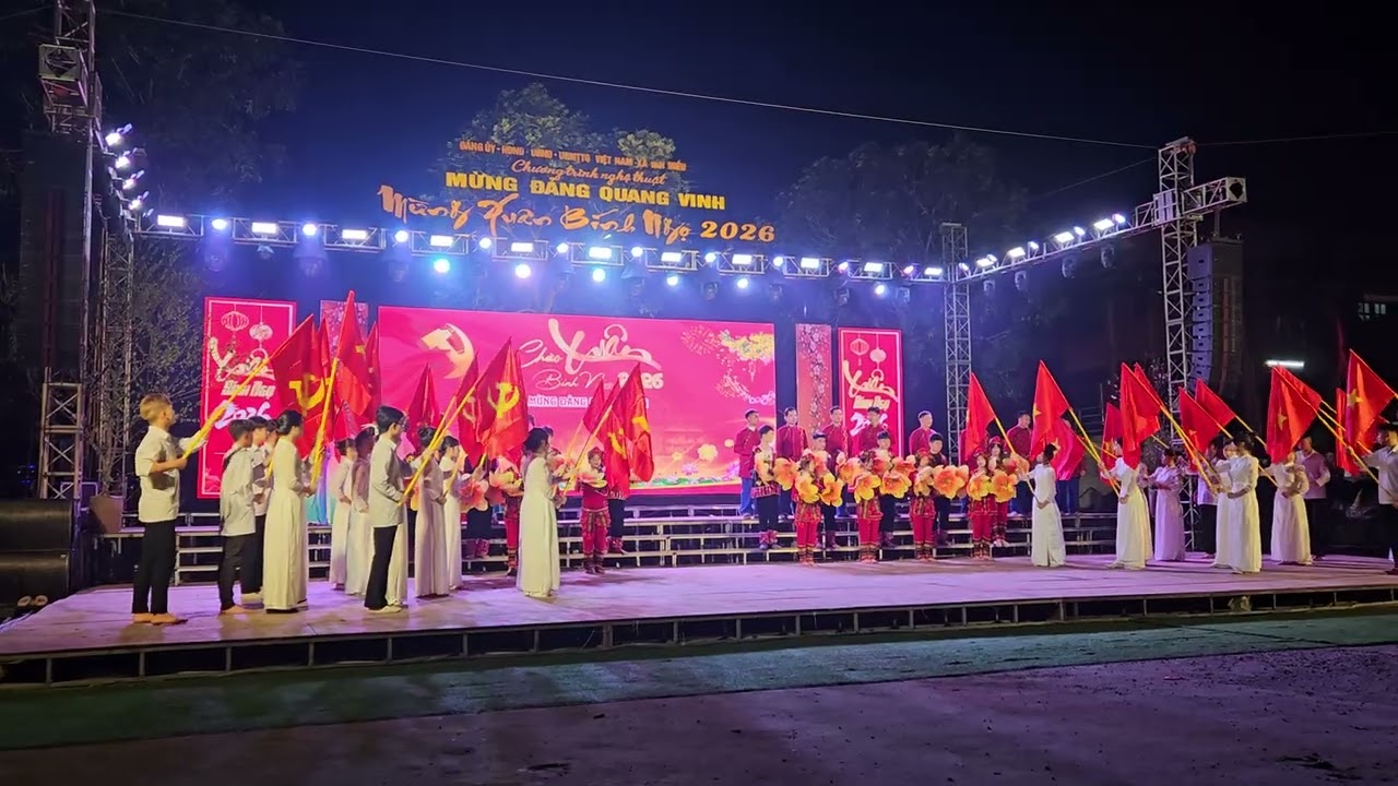 Tổng duyệt chương trình nghệ thuật mừng Đảng mừng xuân Bính Ngọ xã Văn Miếu
