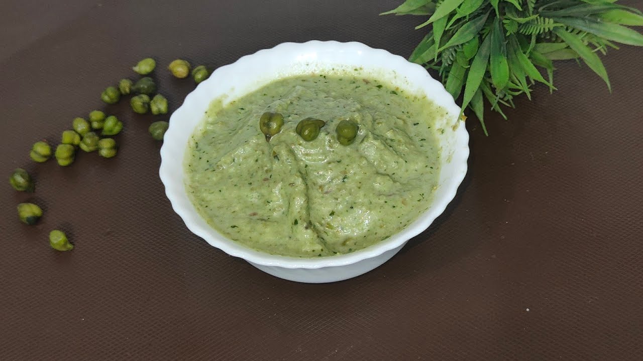 Green Chana Sauce Spread protein Rich & Healthy Tasty #viral#trending 