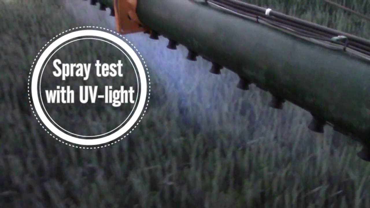 danfoil spray test using UV-light