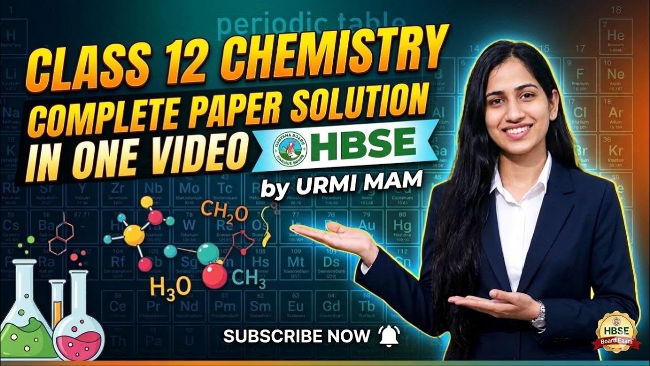 FULL PAPER SOLUTION CLASS 12TH CHEMISTRY 2026