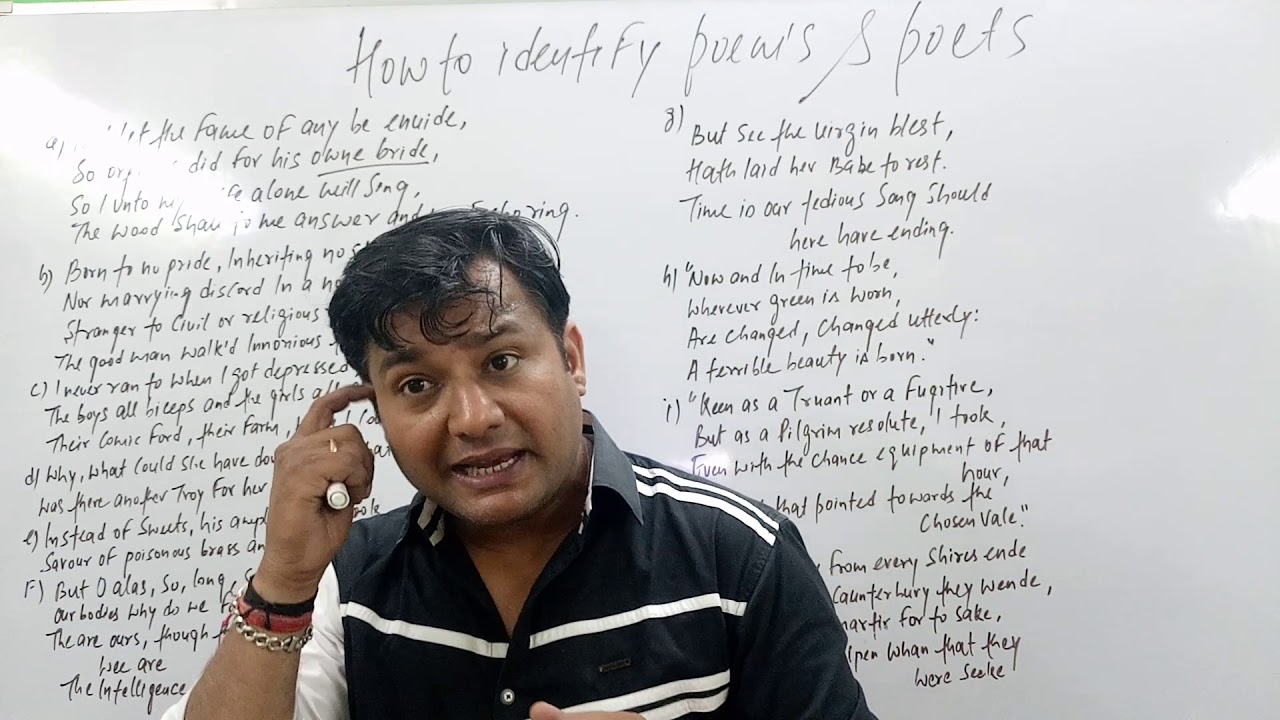 HOW TO IDENTIFY POEM & POETS IN BRITISH POETRY MEG 01