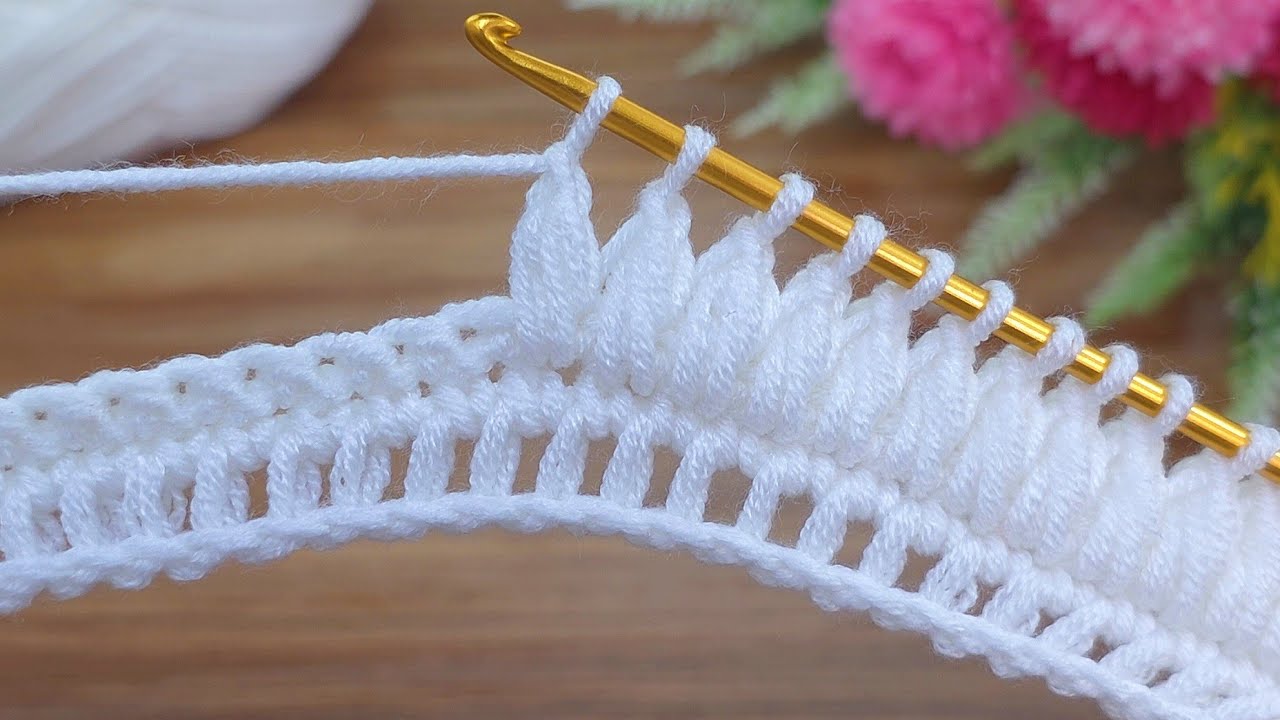 Wow!! 🌼 New Tunisian Crochet Pattern with Triple Loops! Perfect for Baby Blankets #crochet
