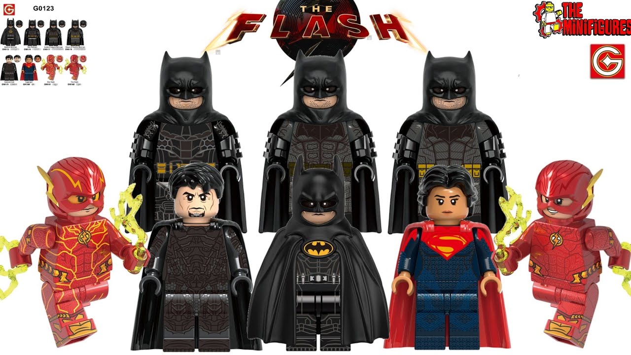Lego The Flash Movie 2023 | Batman Michael Keaton | Supergirl | Unofficial Minifigures By XINH G0213