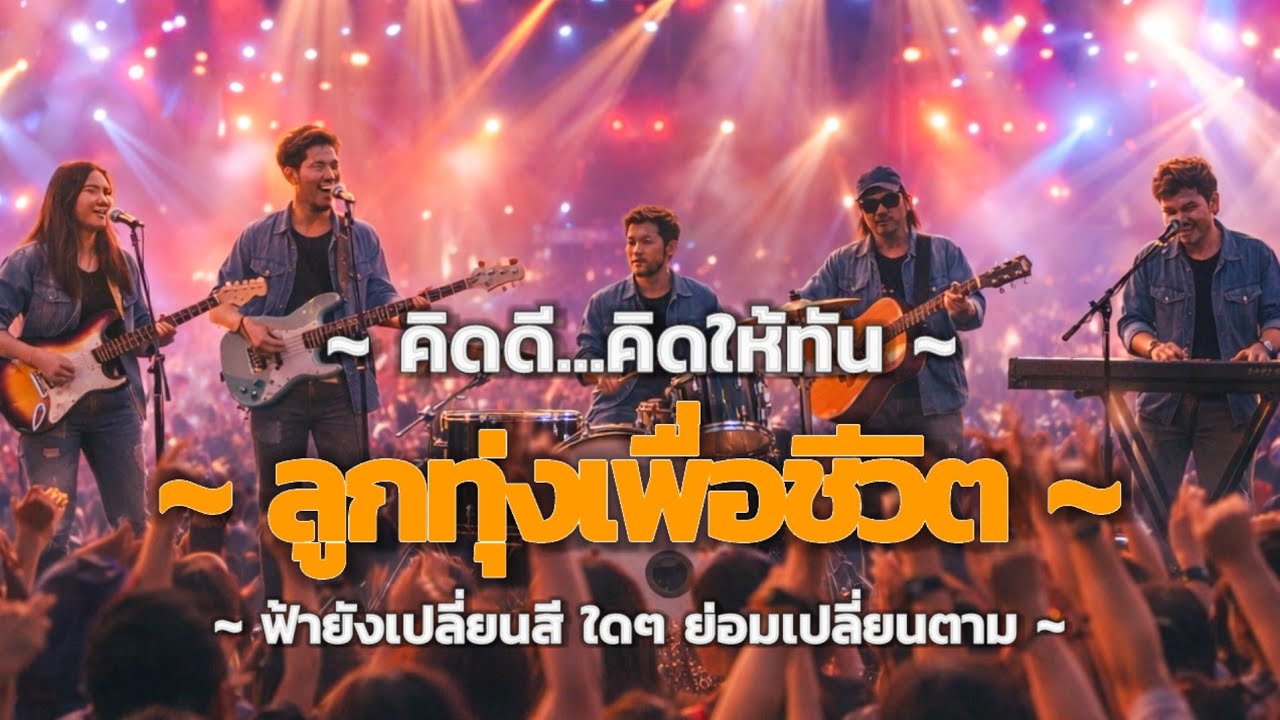 คิดดี…คิดให้ทัน | ลูกทุ่งร็อค Live | เมื่อโลกไม่ควรเดินวนที่เดิม